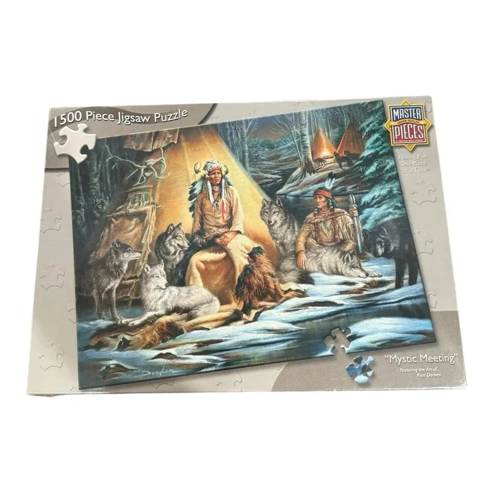 MasterPieces Mystic Meeting Russ Docken Native art 1500 Sealed Jigsaw Puzzle NEW